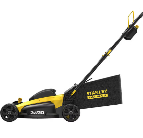 Акумуляторний набір STANLEY FATMAX V20: Безщіткова газонокосарка SFMCMW2651 та Професійний тример SFMCSTB933 + 2 АКБ 4 А+ЗП