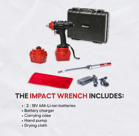Акумуляторний підводний ударний гайковерт Nemo Impact Wrench - 50M