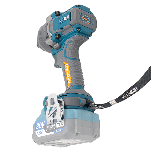 Акумуляторний гайковерт PROFI-TEC PPTW11020 UltraCore (2×PT2040EP (4.0 Аг), зарядний пристрій)
