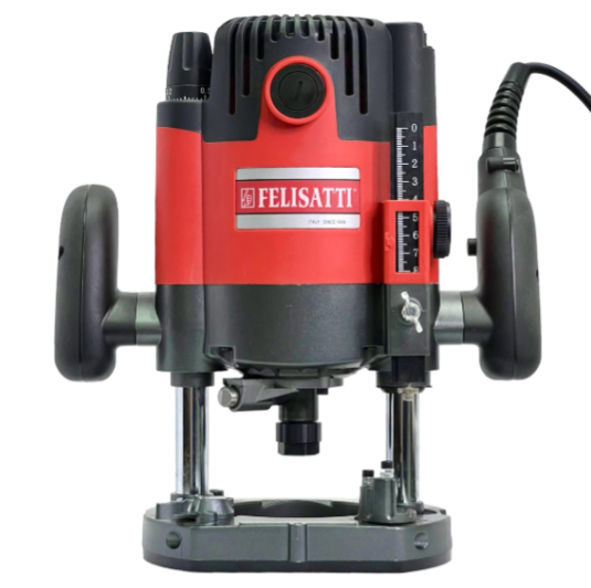 Фрезер Felisatti ФМ-62/2100Э/F61010 , 2100 Вт, 8000-25000 об/хв, цанга 8/12 мм. хід. 62 мм.