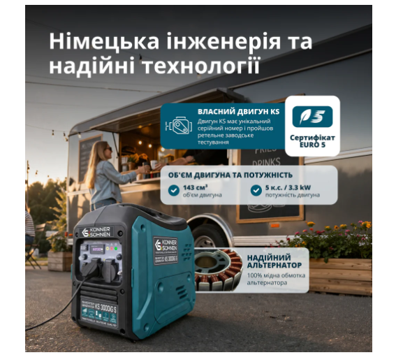 Інверторний генератор KS 3000iG S