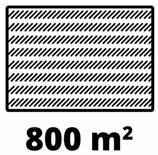 Газонокосарка електрична Einhell GC-EM 1800/43 (3400090) потужністю 1800 Вт. Ширина косіння 43 см, 6 рівнів висоти 20-65 мм, травозбірник 50 л.