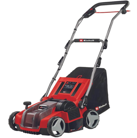 Скарифікатор акумуляторний Einhell GE-SA 36/35 Li - Solo (3420685) 36 В, безщітковий двигун, 16 ножів, 2 вали, травозбірник 28 л