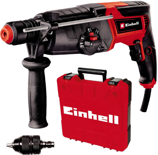 Перфоратор мережевий Einhell TE-RH 950 5F (4257978) 5 функцій, пневматичний удар, 2 швидкості, свердління бетону до 28 мм ,DFR патрон