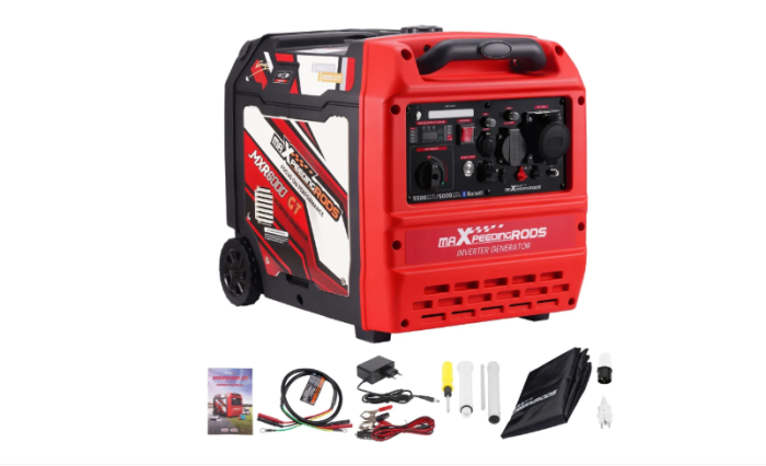 Інверторний генератор MaXpeedingRods MXR6000GT 5,5 кВт, Бензин/газ, 230 В, Bluetooth, електростарт, ECO режим