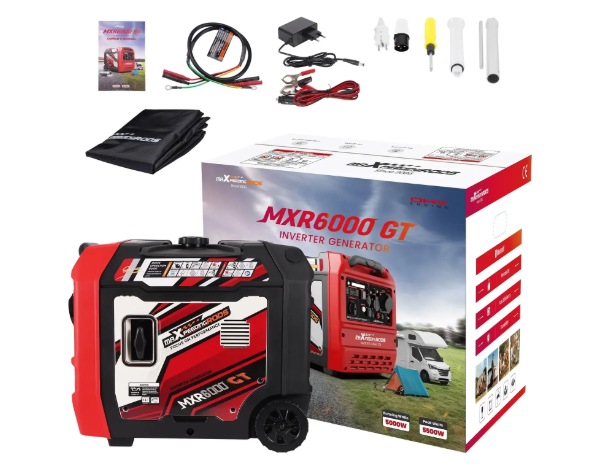 Інверторний генератор MaXpeedingRods MXR6000GT 5,5 кВт, Бензин/газ, 230 В, Bluetooth, електростарт, ECO режим