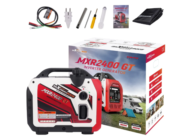 Інверторний генератор MaXpeedingRods MXR2400GT Bluetooth, ECO, LED-дисплей, 58 дБ, 2 кВт