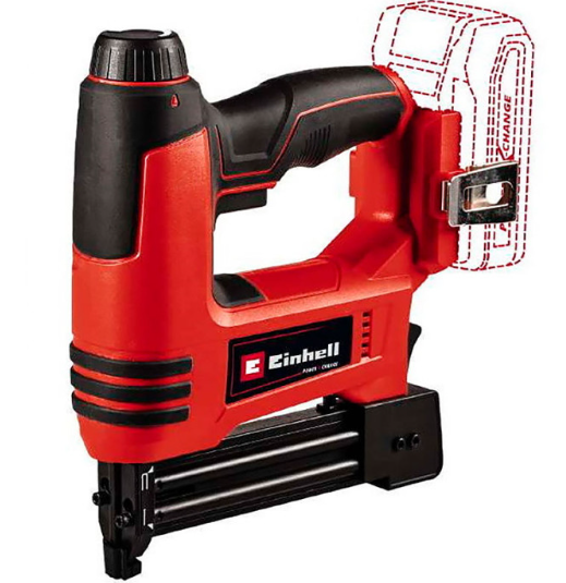 Акумуляторний степлер Einhell TE-CN 18 Li - Solo (4257790) 20 пострілів/хв, скоби та цвяхи, регулювання глибини